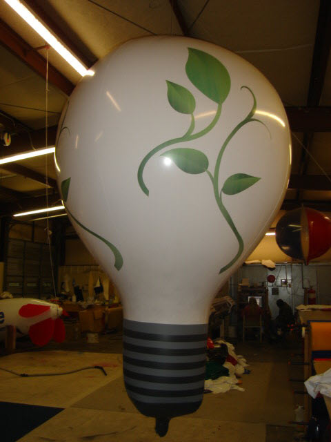 9ft Green Lightbulb Balloon